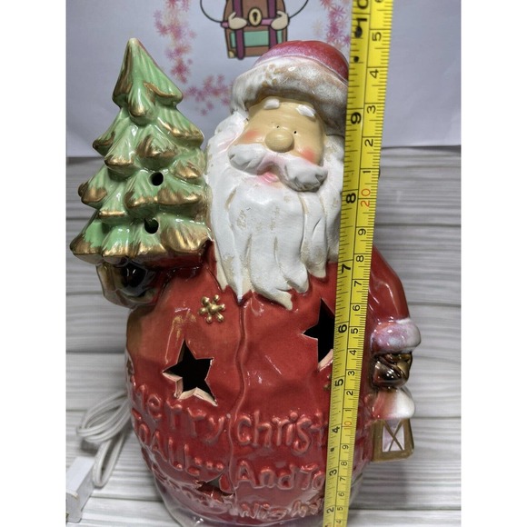 Kirkland's Santa Greeting Nightlight Christmas Decorative Holiday Light Rustic - Picture 7 of 8